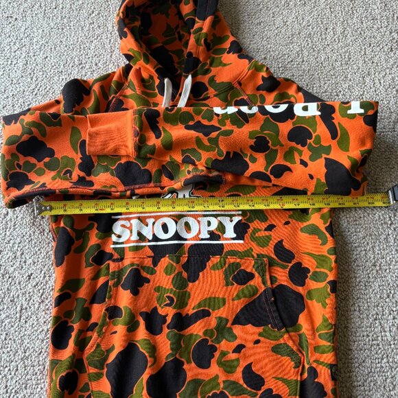 Todd Snyder x L.L. Bean S Snoopy Orange Camo Troop Leader Hoodie - Picture 10 of 11